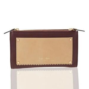 India Hicks - Takeout Wallet - Burgundy - NEW